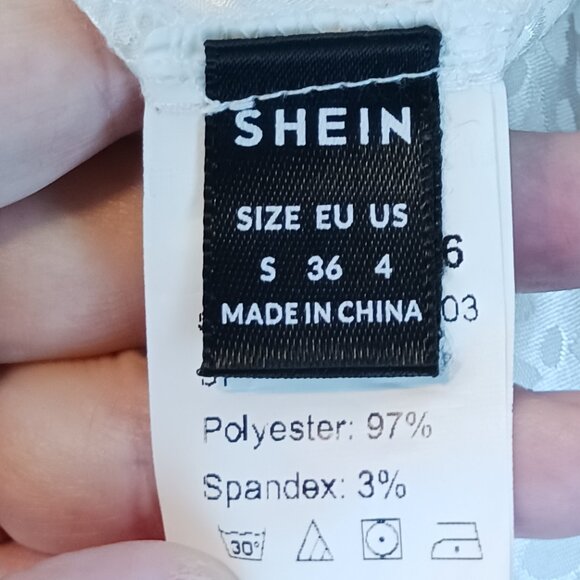 #188 3/$18 - Shein White/Cream Tank Top Size S - Picture 4 of 5